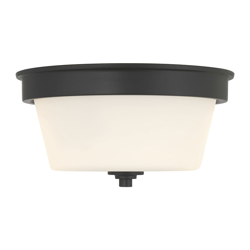 Plafonnier encastré 2 lumières Strayhan, Noir mat