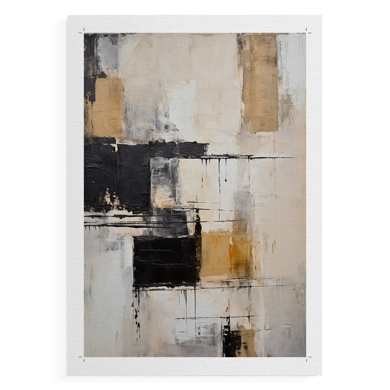 Série ABSTRACT CCDXCII - Impression sur toile seulement - NON CADRE, H 27 po x l 18 po