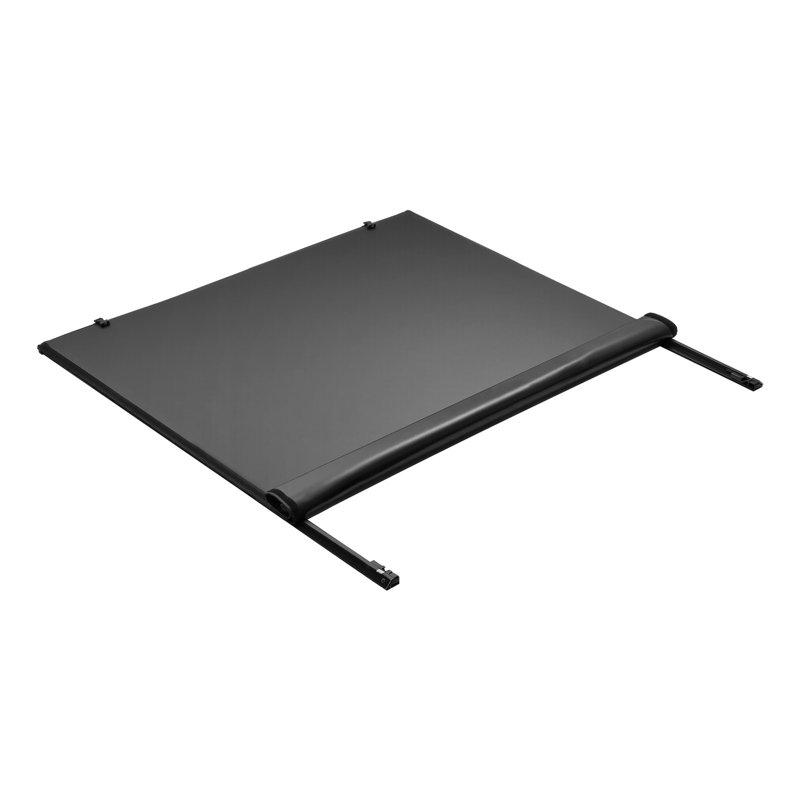 Soft Roll-Up Truck Bed Tonneau Cover, Compatible With 2014-2018 Chevy Silverado/GMC Sierra 1500 (2019 LD/Limited), Fits 5.8 Ft (5 Ft 9 In/69 In) Bed, PVC Tonneau Cover With Aluminum Alloy Bars