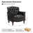 Annja 32" W Tufted Genuine Leather Armchair-87637092