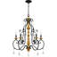 Lustre noir mat 5 lumières Althea