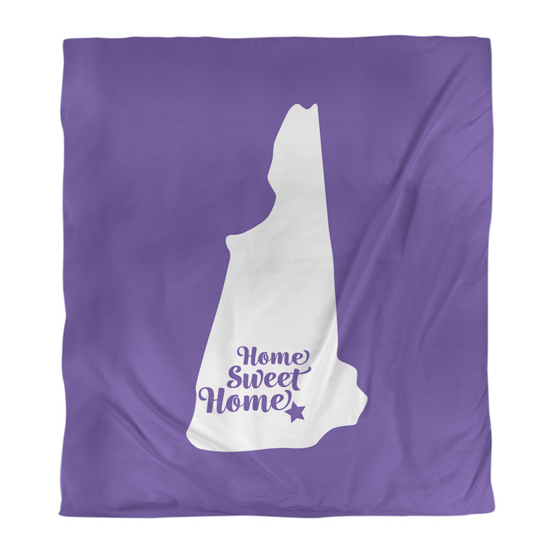 Housse de couette à la maison en tendre manchester, Microfibre, Housse de couette simple TG, Mauve