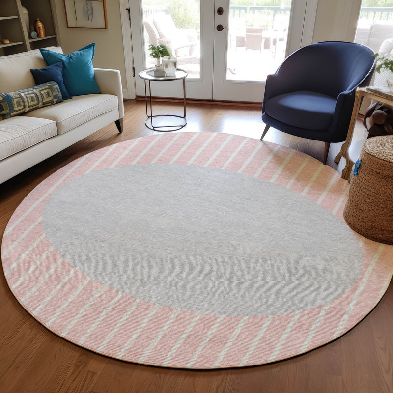 Tapis intérieur / extérieur rose Ember , 3 pi x 5 pi