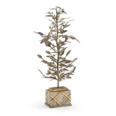Parisan 25'' Faux Tree in Steel Freestanding