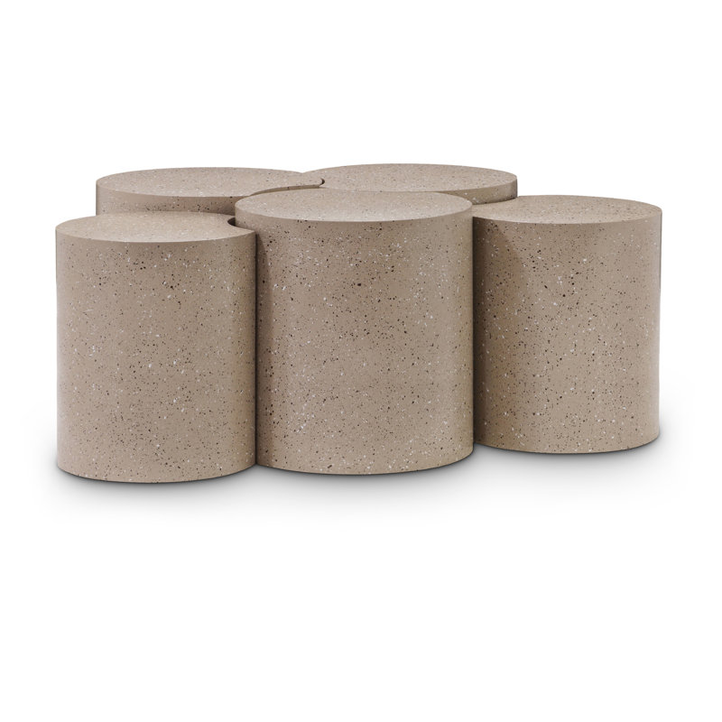 Ensemble de 5 tables de groupage Hylie, Taupe