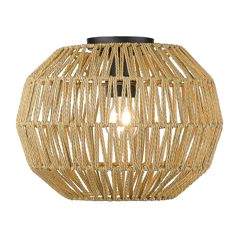 Plafonnier encastré géométrique unique à 1 lumière de 14 po Merrit