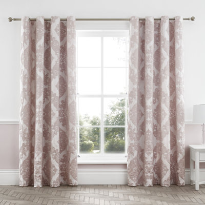 Rococo Jacquard Eyelet Room Darkening Curtain