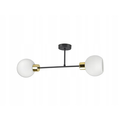 Gladstone Glass Semi Flush Mount