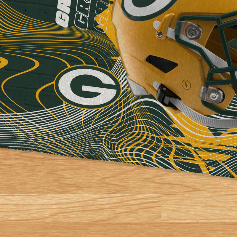 Tapis lavable à longueur d'ondes Green Bay Packers NFL 20 po x 32 po