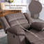 Fauteuil inclinable électrique en microfibre de 37,1 po de largeur-299972345
