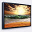 Rage Green Waves at Sunset - reproduction de photo sur toile tendue-1808564132
