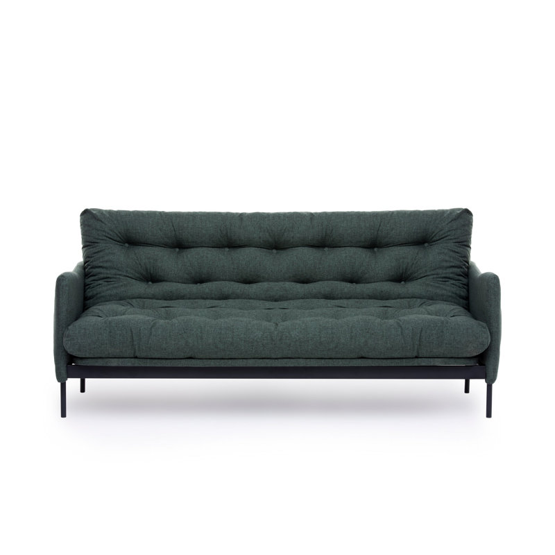 Allinson 200cm Upholstered Convertible Sofa, Green