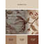 Tapis floral moelleux doux et classique Temaraia Magnolia - reliure beige-1711474082