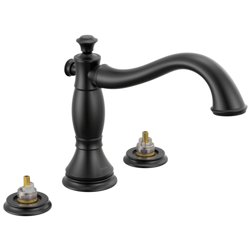 Garniture de robinet de baignoire romaine Cassidy, Noir mat