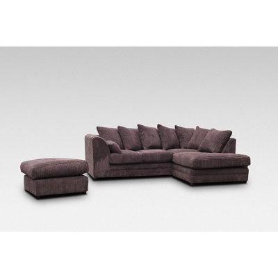 Brierly 5 Seater Corduroy Corner Sectional