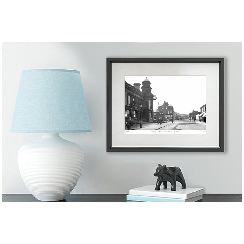 Wallsend, The Town Hall 1951 by Francis Frith - Single Picture Frame Print, 40cm H x 50cm W x 2.3cm D
