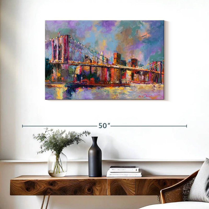 Couleurs du pont Ravi Brooklyn, H 24 po x l 36 po