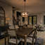 Lustre 4 lumières en verre bord de mer-778312427