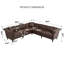 Canapé modulaire réversible en L Chesterfield-1247978482