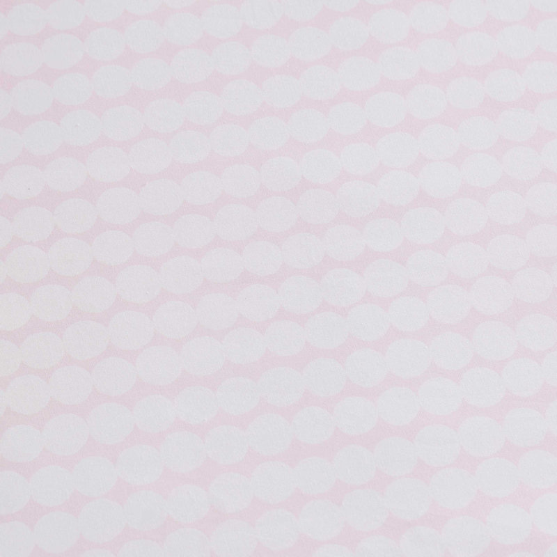 Mini Unikko 200 Thread Count 100% Cotton Sheet Set, King Sheet Set with 2 King Pillowcases, Pink Poka Dot