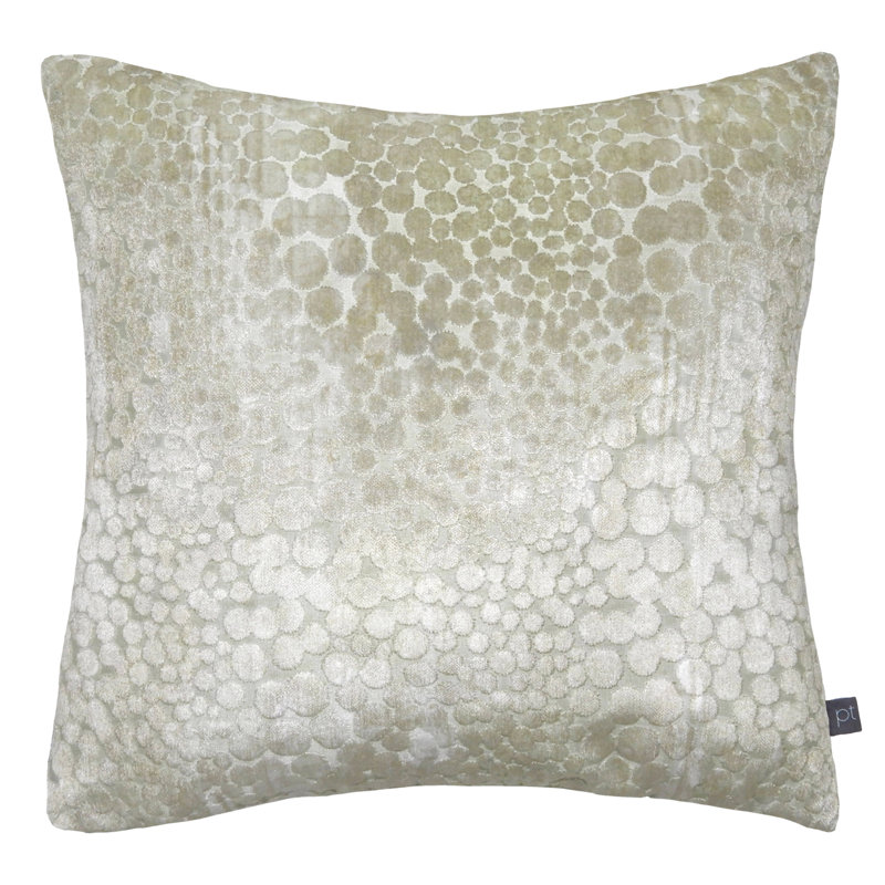 Schrum Geometric Square Throw Cushion, Brown, Feather