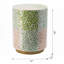 Tabouret cylindrique de jardin Capiz, table d'appoint