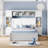 Full Size Wooden Bed With All-in-One Cabinet, Shelf and Sockets-11580596