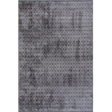 Rapture Geometric Cotton Silver Gray/Dark Gray Area Rug