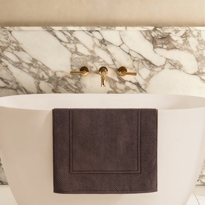 Egyptian Cotton Soft Border Bath Mat