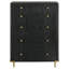 Commode 5 tiroirs noire