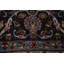 Tapis floral rouge Kashmar à motif persan noué à la main 8 x 11