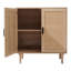 Aleciram 80 Oak Sideboard: Rattan Doors & Ample Storage