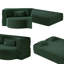 Canapé-lit moderne au sol pour lit simple, canapé-lit pliant en tissu avec matelas de 15 po et 2 coussins, canapé convertible à 2 places pour le salon, la chambre d'amis, aucun assemblage requis-1269622277