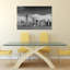 Skyline au-dessus de l'eau, architecture abstraite moderne, affiche murale-1496511370
