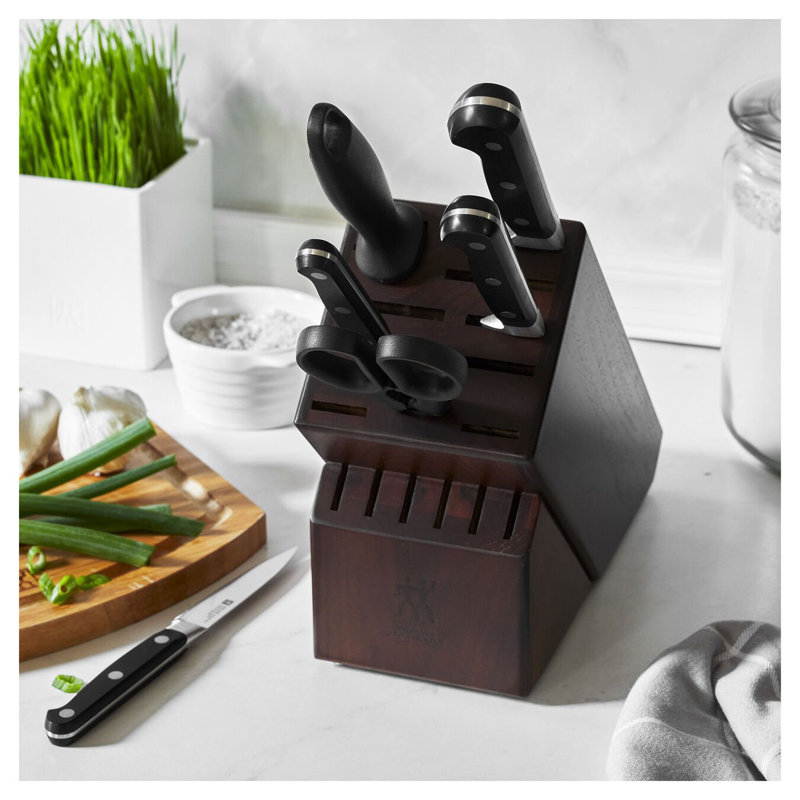 Zwilling Professional "S" 7-piece Knife Block Set, Walnut