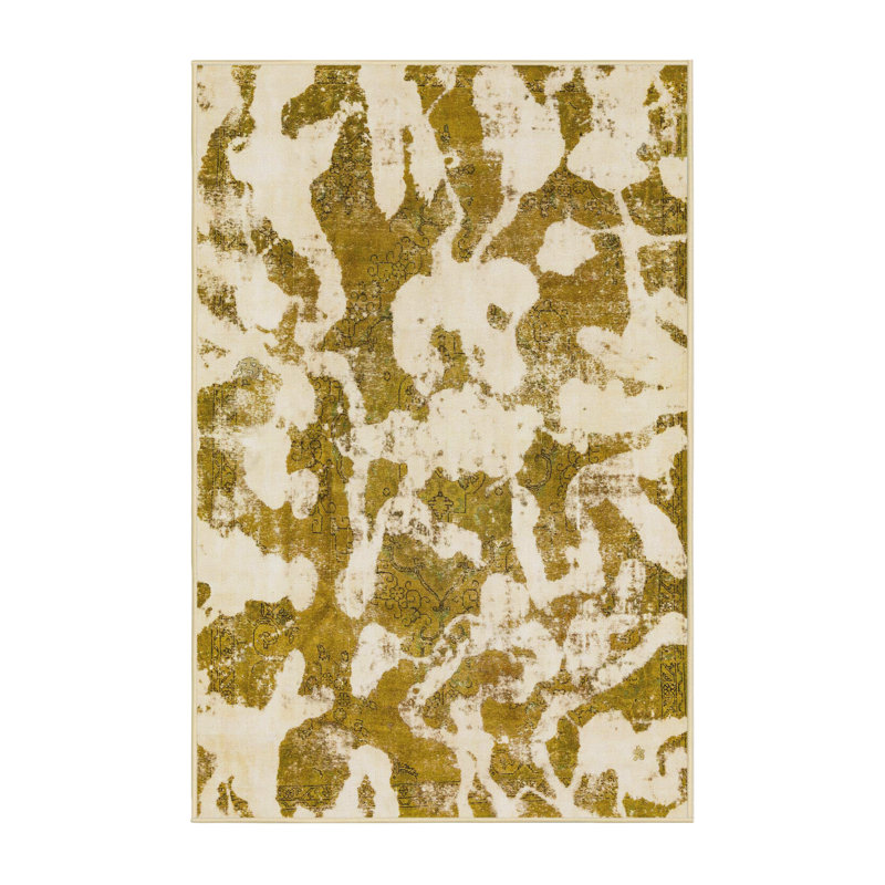 Tapis vert en laine Power Loom, Rectangle 8 pi x 12 pi