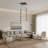 Jakie 8 - Light Modern Chandelier Long Hanging Pendant for High Ceiling with Remote Dimming-203034099