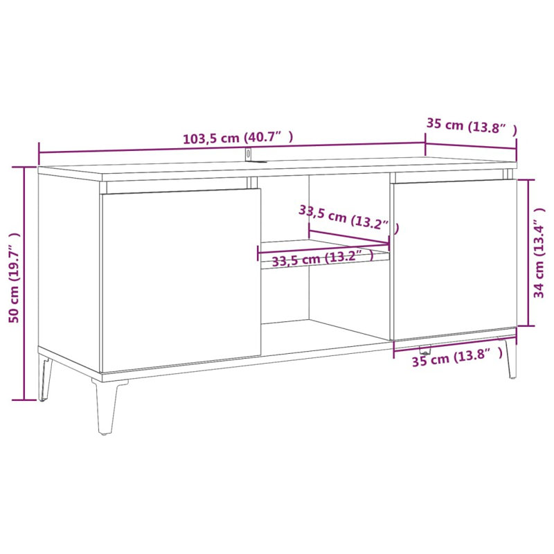 Steyning Unfinished TV Stand with Fireplace Included, Sonoma Grey