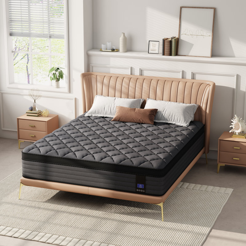 10" Twin Boxed Memory Foam Cooling Medium Hybrid Mattress with CertiPUR-US, OEKO-TEX Certified, Twin, 10"