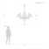 Beveled Arcs 8 - Light Chandelier
