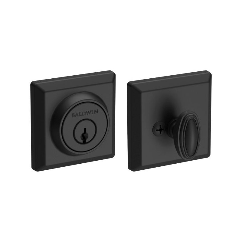 Square Single Cylinder Deadbolt with Rosette