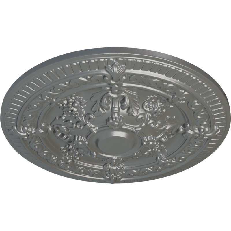 Médaillon de plafond 26 po x P 3 po Vincent (convient aux auvents de 6 po ou moins), Argent