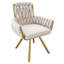 Avakate 46cm H Velvet Upholstered Metal Armchair-595320186-543699046