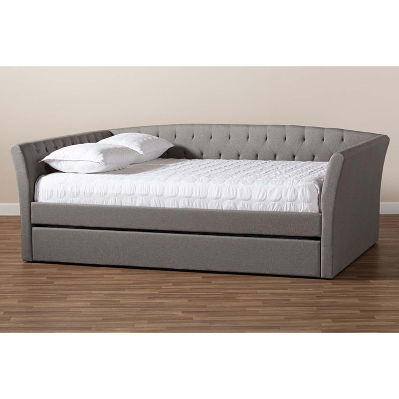 Lit de jour avec couchette Earnest, Grand, Gris clair