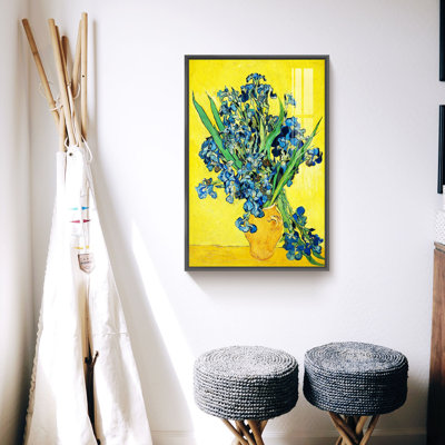 «Still Life with Irises» par Vincent Van Gogh - reproduction d'art sur toile simple