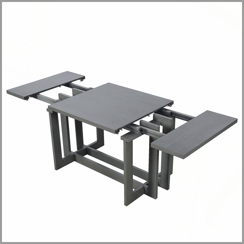 Table de salle à manger extensible Rustic, Grey