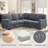 L-Shaped Sectional Sofa Bed With Pull-Out Bed & Storage-1288898482