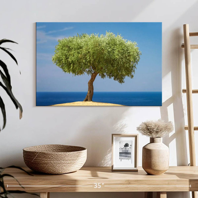 Harnek Single Olive Tree, 16" H x 24" W