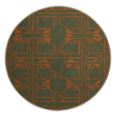 Machine Washable Trellis Brown Area Rug