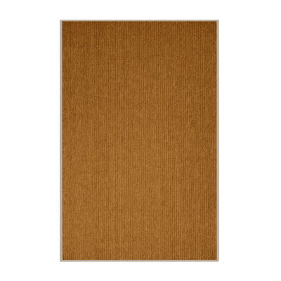 Tapis brun uni lavable à la machine